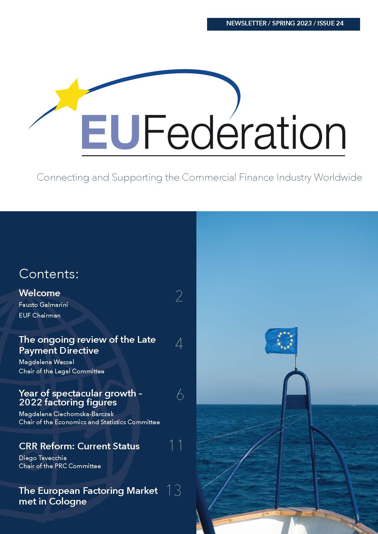 EUF Newsletter 2023 Spring cover Page 01